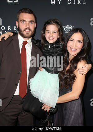 West Hollywood, CA. 16 gennaio, 2018. Alex Roe, Abby Ryder Fortson, Betania Ashton, alla premiere di per sempre la mia ragazza al London Hotel in West Hollywood, la California il 16 gennaio 2018. Credito: Faye Sadou/media/punzone Alamy Live News Foto Stock