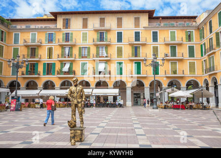 Piazza Maggiore, Palma de Mallorca, Maiorca, isole Baleari, Spagna, Europa Foto Stock