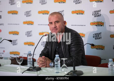 Porto, PORTOGALLO: Dominic Purcell conferenza stampa al Comic Con il Portogallo premere in porto, Sabato, Dicembre 16, 2017. Dotato di: Dominic Purcell Dove: Porto, Porto, Portogallo quando: 16 Dic 2017 Credit: Rui M Leal/WENN.com Foto Stock