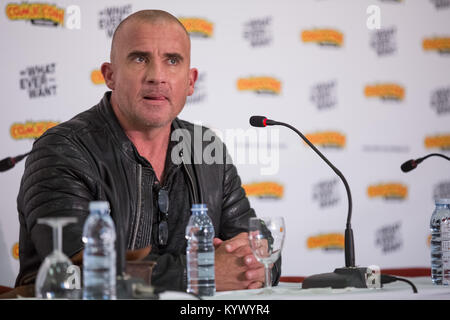 Porto, PORTOGALLO: Dominic Purcell conferenza stampa al Comic Con il Portogallo premere in porto, Sabato, Dicembre 16, 2017. Dotato di: Dominic Purcell Dove: Porto, Porto, Portogallo quando: 16 Dic 2017 Credit: Rui M Leal/WENN.com Foto Stock