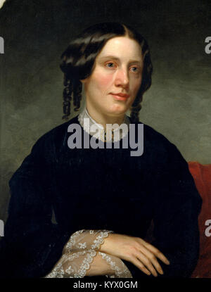 Harriet Beecher Stowe Harriet Elisabeth Beecher Stowe, abolizionista americano e autore Foto Stock