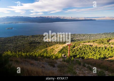 Sollevare l'antenna e il bellissimo paesaggio di San Carlos de Bariloche , Argentina Foto Stock