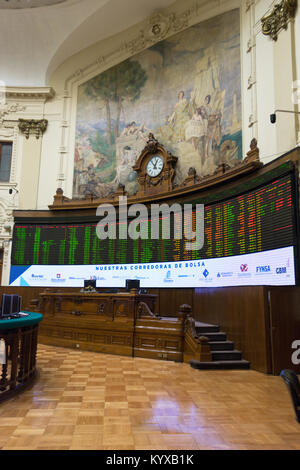Santiago Stock Exchange, Cile Foto Stock