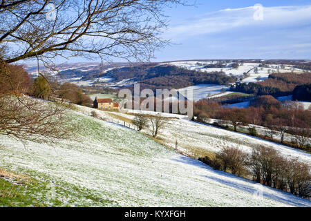 Bilsdale in inverno North York Moors National Park North Yorkshire Foto Stock