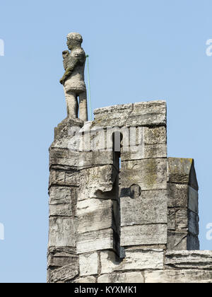 Le mura della città di York, nello Yorkshire, Inghilterra, Regno Unito Foto Stock