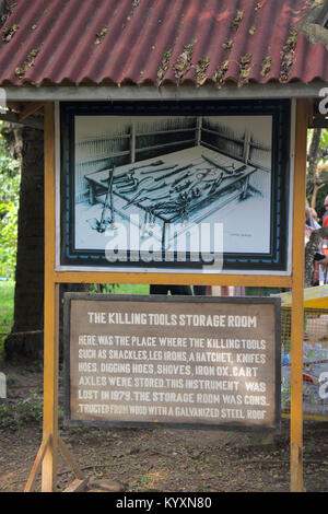 Choeung Ek genocida center presso il killing fields phnom penh Cambogia Foto Stock