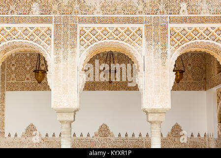 I dettagli di Moresco in Alhambra, Foto Stock