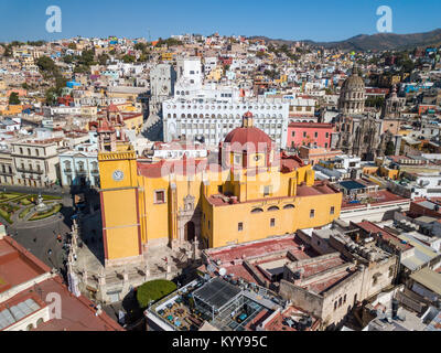 Basilica Colegiata de Nuestra Senora de Guanajuato, o la Basilica di Nostra Signora di Guanajuato, Messico Foto Stock