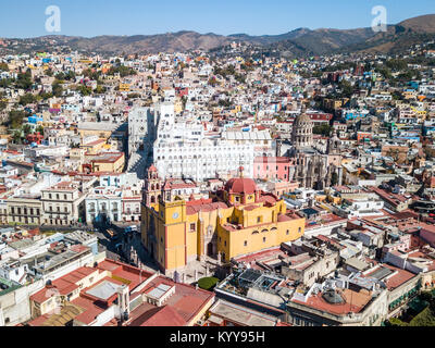 Basilica Colegiata de Nuestra Senora de Guanajuato, o la Basilica di Nostra Signora di Guanajuato, Messico Foto Stock