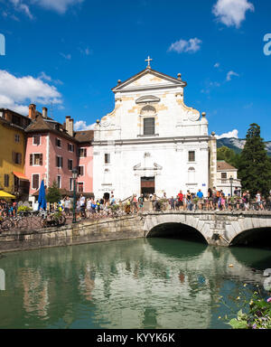 Chiesa di San Francesco di Sales, Annecy, Lac d'Annecy, Haute Savoie, Francia, Europa Foto Stock