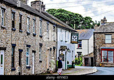 Bellerby, vicino Leyburn, North Yorkshire; Bellerby, ein Dorf im Norden Yorkshires Foto Stock