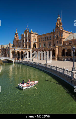 Plaza de España, Siviglia, Spagna Foto Stock