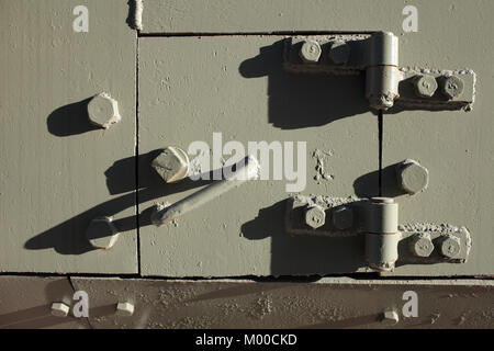 Resistente blindato porte di sicurezza Foto Stock