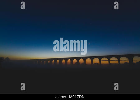 Il Welland viadotto all'alba Foto Stock