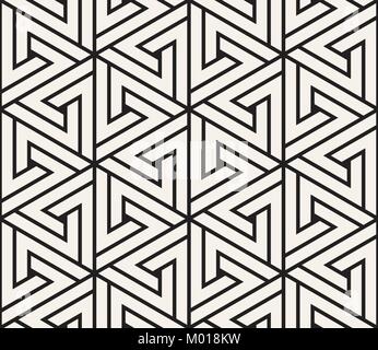 Vector seamless pattern. Moderno ed elegante texture astratta. Ripetizione tiling geometrica da elementi a strisce Illustrazione Vettoriale