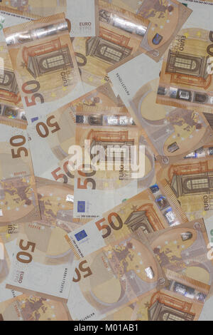 50 delle banconote in euro (campione 2017) Foto Stock