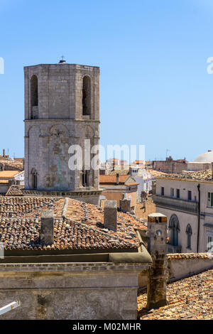 L'Italia,Puglia,Monte Sant'Angelo,San Michele Arcangelo santuario,il Belfry Foto Stock