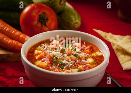 zuppa di verdure Foto Stock