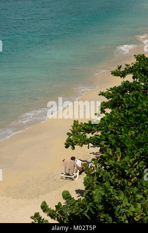 Grand Anse Beach, Grenada e Grenadine, dei Caraibi Foto Stock