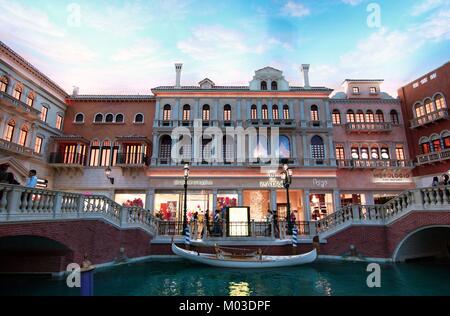 Las Vegas - hotel a Venezia - 28 Marzo 2008 - Il Venetian Hotel offre un impressionante imitazione dei monumenti di Venezia Foto Stock