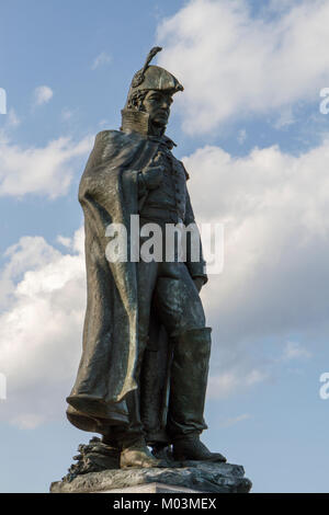 Statua di George Armistead, il comandante di Fort McHenry durante la Battaglia di Baltimora nella guerra del 1812, Fort McHenry, Baltimore, Maryland, Stati Uniti d'America. Foto Stock