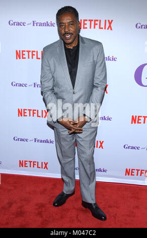 Culver City, California, USA. 18 gennaio, 2018. Ernie Hudson arriva per la premiere del Netflix mostra ''Grazia e Frankie' Stagione 4' al Arclight Culver City Theatre. Credito: Lisa O'Connor/ZUMA filo/Alamy Live News Foto Stock