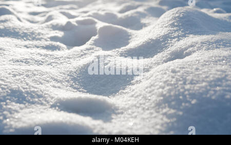 Sullo sfondo di dune di neve Foto Stock