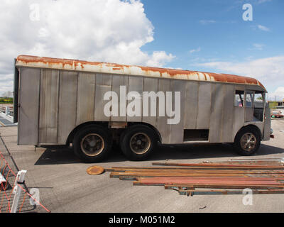 Camion, Cite du treno Foto Stock