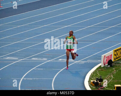 La womenÂ finale di 3000 m ai Campionati del mondo U20 IAAF 2016 di Bydgoszcz, Polonia, ha visto i migliori atleti in competizione per la medaglia d'oro. Foto Stock