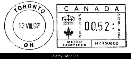 Il Canada C6 è un francobollo emesso dal Canada, che rappresenta un evento notevole o una caratteristica culturale del paese. Il francobollo fa parte della storica serie postale del Canada e contribuisce al patrimonio filatelico della nazione. Foto Stock