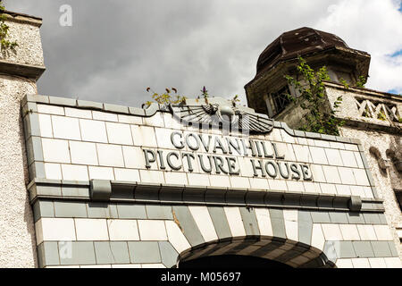 Ingresso al ora Govanhill abbandonati Picture House (aperto 1926) nella parte sud di Glasgow. Foto Stock