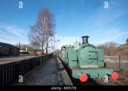 Vecchio n. 9 locomotiva a vapore a Summerlee Industrial Heritage Park. Foto Stock