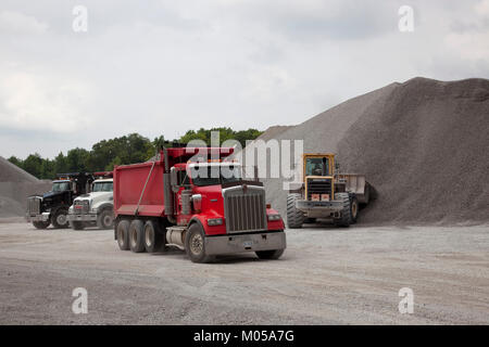Vulcan Materiali Azienda cava di calcare carrello Foto Stock