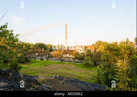 Uno di maggiore Sudbury più famosi punti di riferimento", il Superstack' Foto Stock