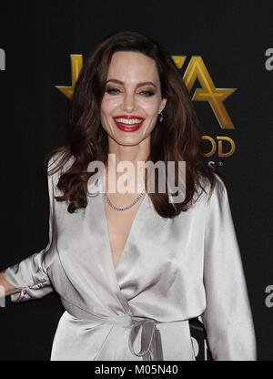 ANGELINA JOLIE US attrice cinematografica assiste la ventunesima edizione del film di Hollywood Awards presso il Beverly Hilton Hotel il 5 novembre 2017 a Beverly Hills, la California. Photyo: Jeffrey Mayer Foto Stock