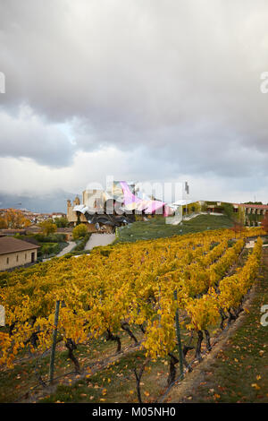 9 novembre 2017 Hotel Marqués de Riscal, Elciego, Álava, Paese Basco, Spagna. Foto di James Sturcke | sturcke.org Foto Stock