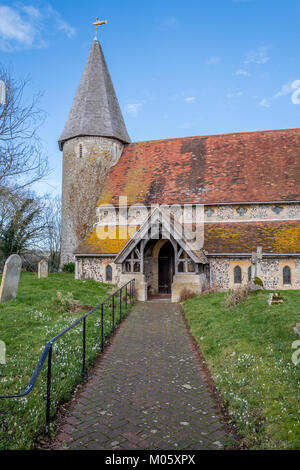 Chiesa Storica in East Sussex Foto Stock