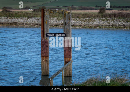 Scialuppa di salvataggio Piddinghoe Stazione, East Sussex Foto Stock