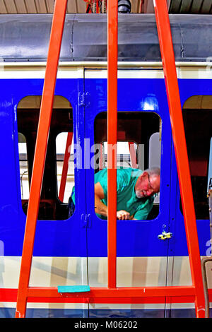 Shildon Museo ferroviario trasporto Riparazione e restauro Foto Stock