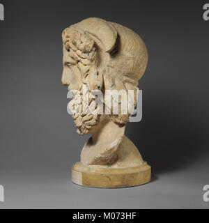 Testa di marmo di Zeus Ammon incontrato DP160858 Foto Stock