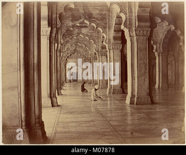 Moti Masjid- Pearl moschea a interno del Fort Agra incontrato DP71241 Foto Stock