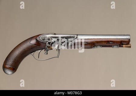 Invertiti Flintlock Pistol incontrato LC-19 53 49-014 Foto Stock