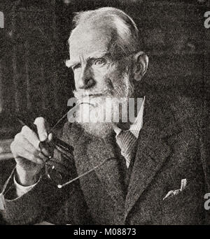 George Bernard Shaw,1856 - 1950, aka Bernard Shaw. Irish playwright, critico, polemista e attivista politico. Dai martiri di Tolpuddle, pubblicato nel 1934. Foto Stock