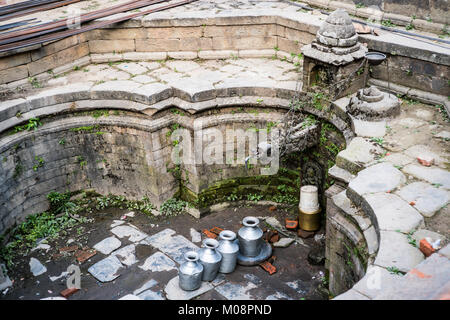 Scena di strada, Bhaktapur, Nepal. Foto Stock