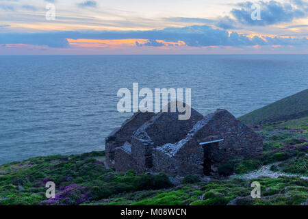 Vecchia miniera lavorano edificio a Wheal Coates miniera di Sant Agnese Foto Stock