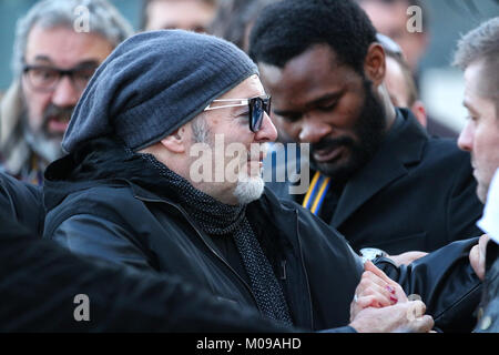 MODENA, Italia - 17 gennaio 2018 - Conferimento della Cittadinanza onoraria di Modena per il musicista Vasco Rossi Foto Stock