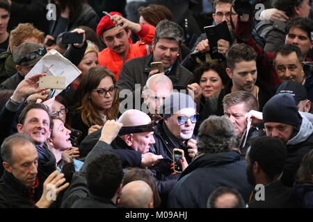 MODENA, Italia - 17 gennaio 2018 - Conferimento della Cittadinanza onoraria di Modena per il musicista Vasco Rossi Foto Stock