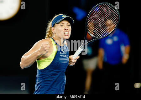 Melbourne, Australia. Xx gen, 2018. Il tedesco giocatore di tennis Angelique Kerber in azione durante il 2018 Open di Australia a Melbourne Park. Credito: Frank Molter/Alamy Live News Foto Stock