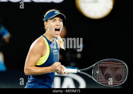 Melbourne, Australia. Xx gen, 2018. Il tedesco giocatore di tennis Angelique Kerber in azione durante il 2018 Open di Australia a Melbourne Park. Credito: Frank Molter/Alamy Live News Foto Stock