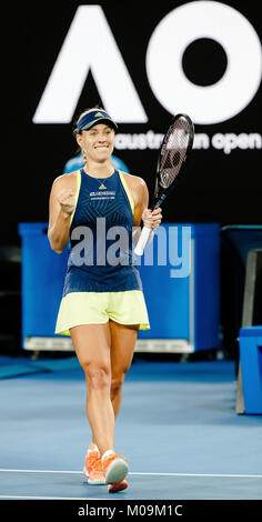 Melbourne, Australia. Xx gen, 2018. Il tedesco giocatore di tennis Angelique Kerber in azione durante il 2018 Open di Australia a Melbourne Park. Credito: Frank Molter/Alamy Live News Foto Stock